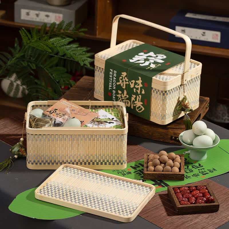 Dragon Boat Festival Zongzi Bamboo Gift Box