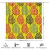 Brightly Colored Bath Shower Curtain Multicolored Floral Print Waterproof Fabric Bathroom Decor Set For Home Decoration (Yellow