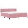 Pink Box Spring Bed with Headboard 200 x 180 cm Velvet