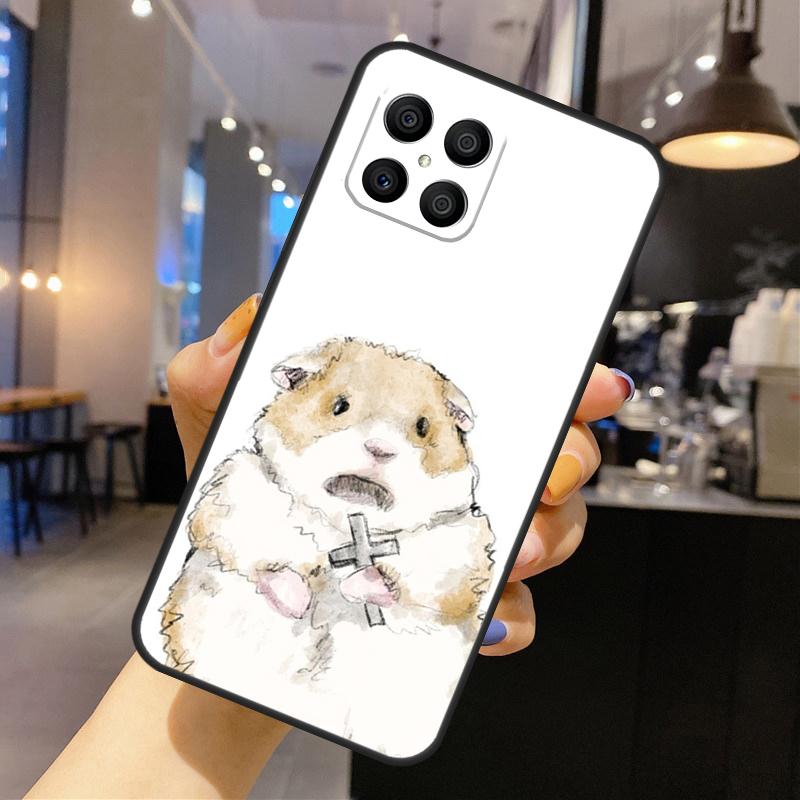 Hamster Art Silicone Case For Huawei P40 P30 P20 Lite P50 Nova 9 5T Honor 50 Pro X9 X7 X8 Back Cover