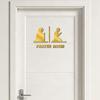 3D Prayer Room Sign Sticker Acrylic Mirror Surface Eid Decorative Sticker Gold Black Silver Signboard Sticker Home Decoration