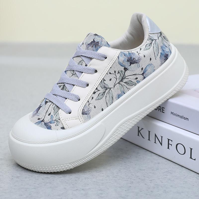 Fashion Comemore Women's Sneakers Shoes Spring Autumn Outdoor Lace Up Platform Flats Comfortable Fashion Height Increase Casual Shoes