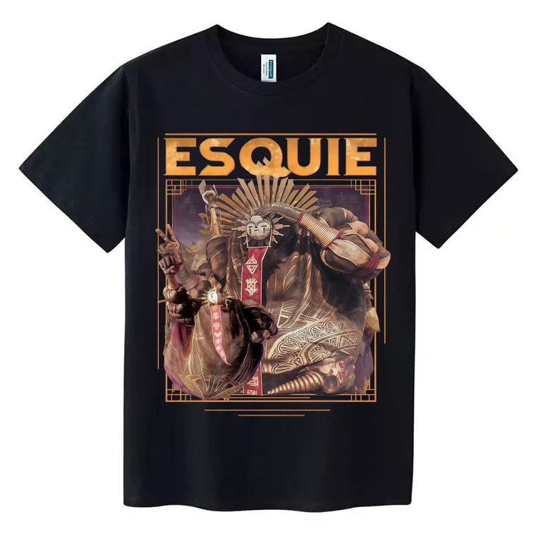 Esquiu Clair Obscur Expedition 33 Aesthetic Tee Shirt Novelty Cotton Oversized T Shirts Harajuku High Quality TShirts Teenagers
