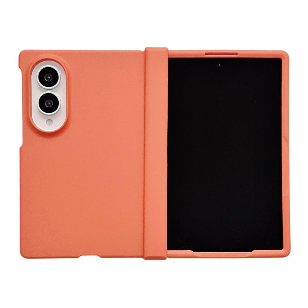 Custodia Protettiva Colorata PC con Cerniera Sottile Skin Feel per Samsung Galaxy Z Fold 8 Cornice Rialzata Fotocamera Cover a Libro Antiurto Funda