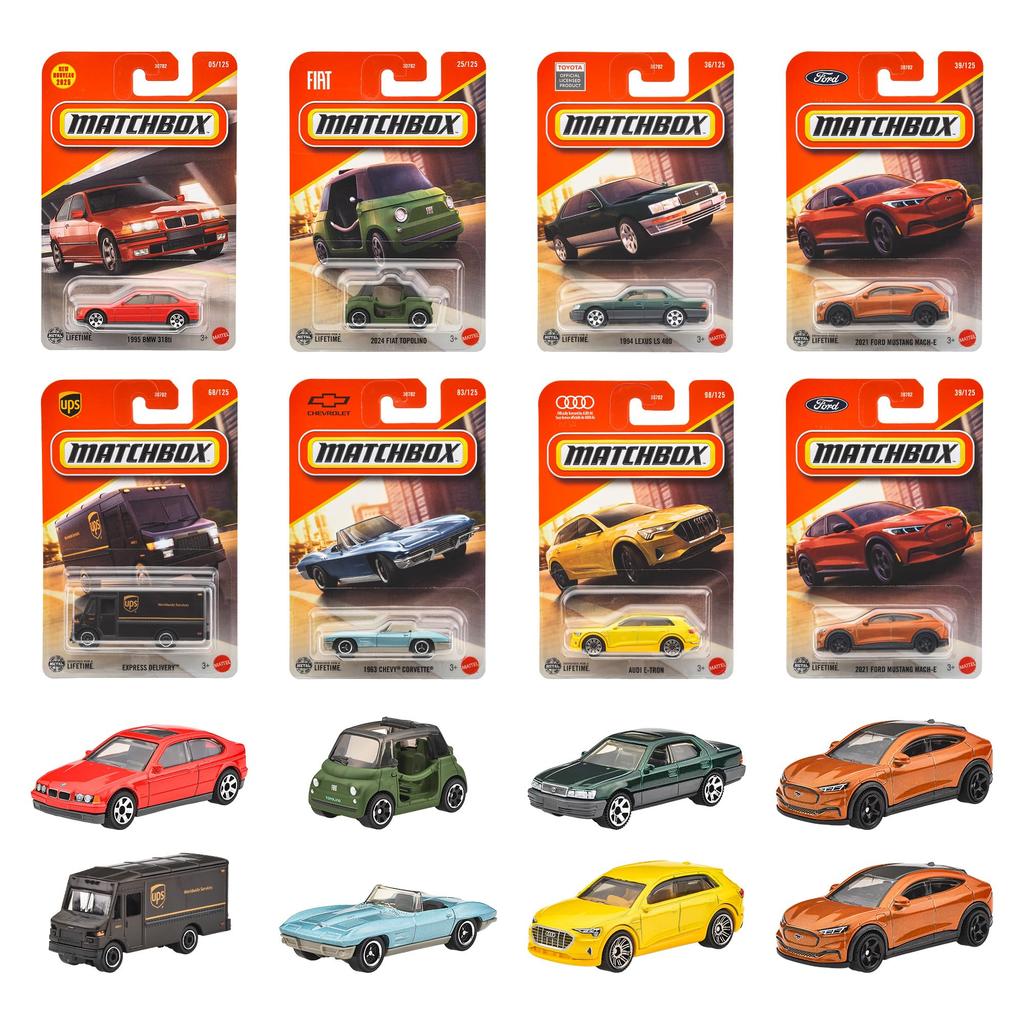 Matchbox Basic Cars K Assortment Vehicle Toy Mini Box Ages Cars, 24-Car Set, Set, 3+, Multicolor, 30782-98CK