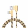 Преміальний плетенний Type C 90 градусів Прямий кут USB C Швидкісний кабель для синхронізації даних та зарядки для оптимальної продуктивності