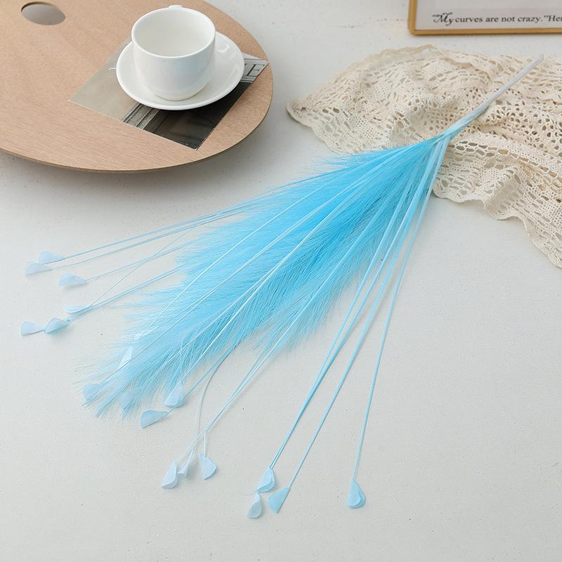 

Simulated Flowers Reed Peacock Grass Home Wedding Decoration Eternal Flower Garden Scenery Flower Arrangement Props Accessories 1pc синий