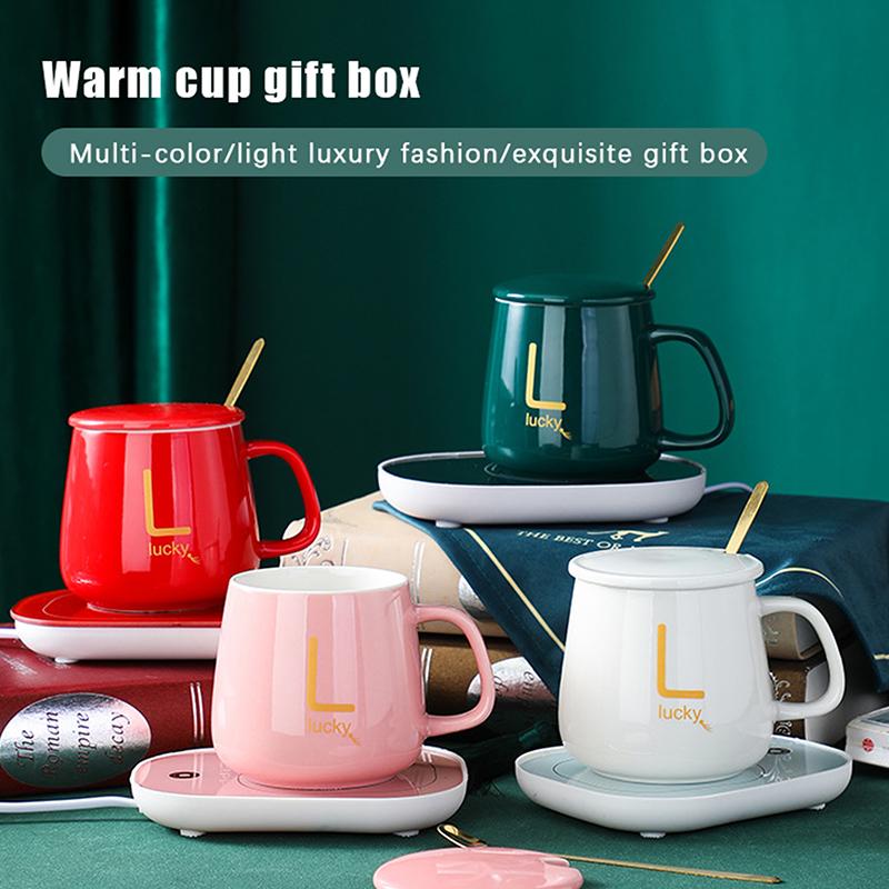 Suport încălzitor pentru cană de cafea, încălzitor de ceașcă, coaster, încălzire cu temperatură constantă, USB, electric, set covoraș pentru cană, lapte, ceai, apă, casă, birou