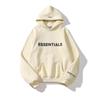 Unisex Mikina s kapucí a 3D potiskem fóliových písmen Oversized bavlněný svetr Zimní ležérní oblečení