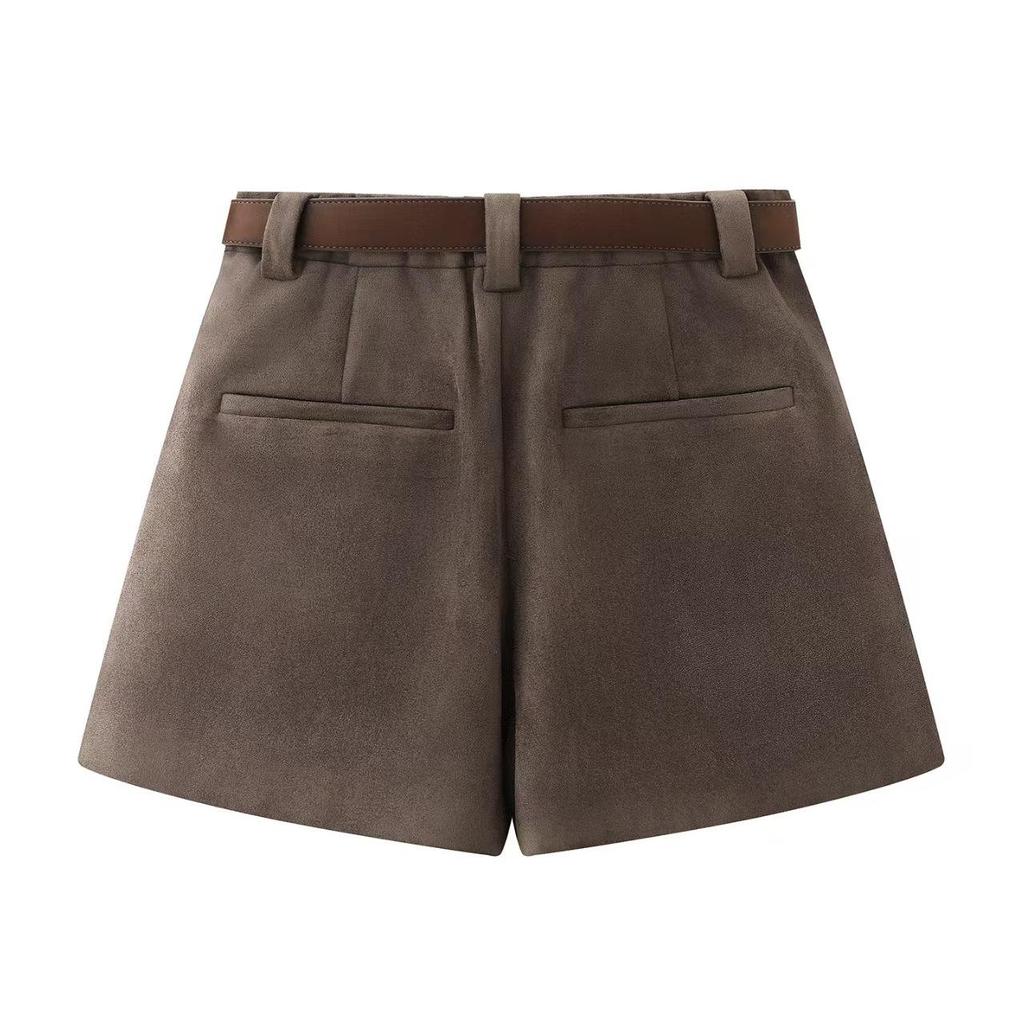2025 Winter Stylish Faux Suede Casual Shorts