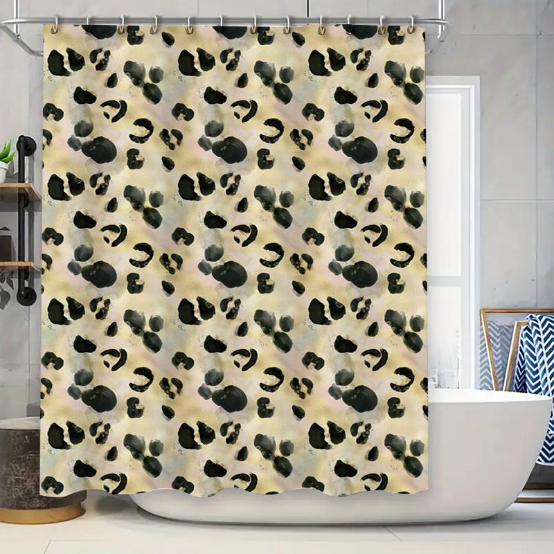 

Plaid Shower Curtain Bathroom Decor Waterproof Fabric Bath Mat Home Decorative Print Red 3D Waterproof Printed Shower Curtains W60H190(CM)-1 Pcs