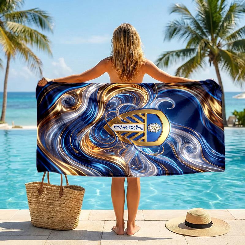 Asciugamano da Spiaggia Leeds United Football Morbido Microfibra Asciugamano Estivo Asciugatura Rapida Assorbente per Spiaggia Piscina Viaggio