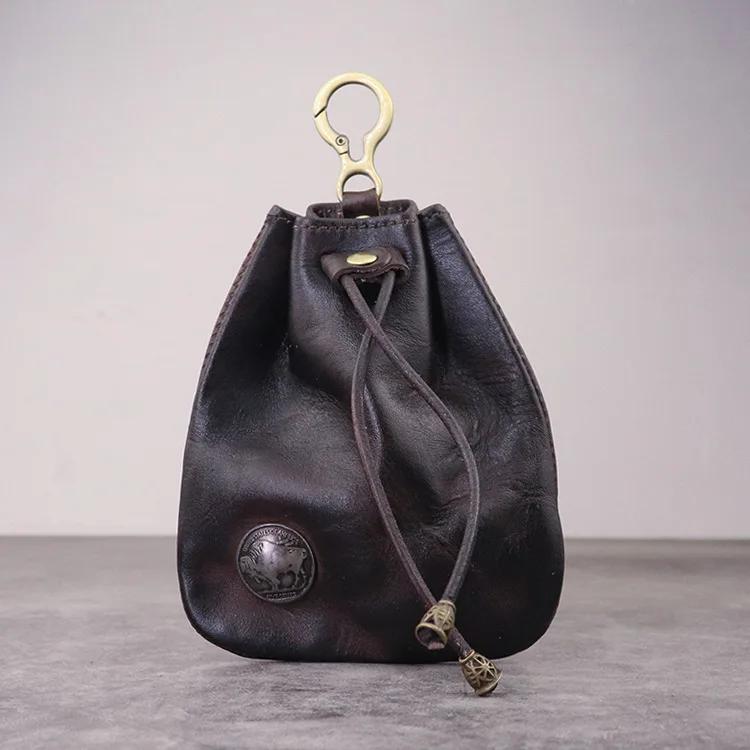 Artificial Leather Dice Bag Vintage Waist Bag Japanese Style Drawstring Pouch For D&D MTG RPG Table Games Gift Ideas Coin Purse