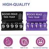 Book Read This Year Counter Book Counter Sign Reading Goal Tracker for Desk Bookshelf Decoration