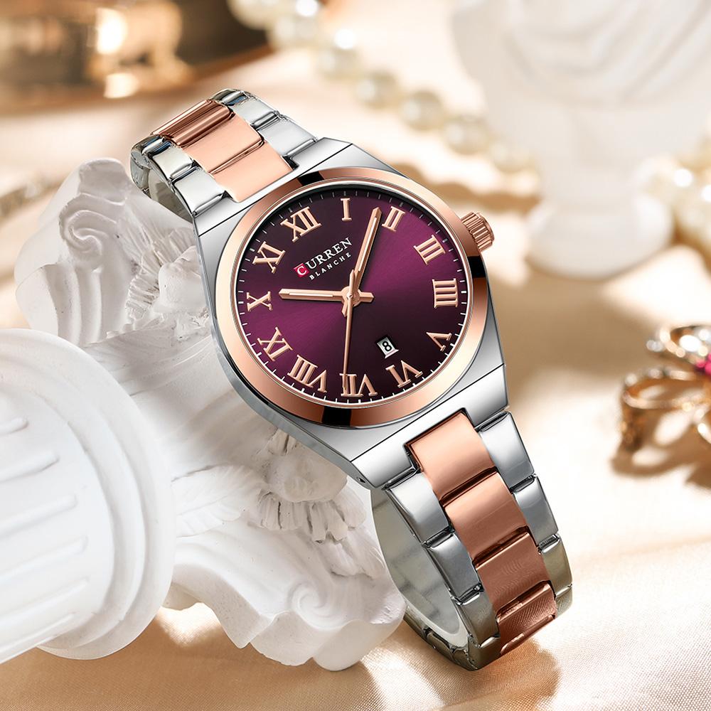 CURREN Luxus Damen Armbanduhren Mode Lässig Damen Edelstahl Quarz Armbanduhren Lebensdicht Freundin Geschenk