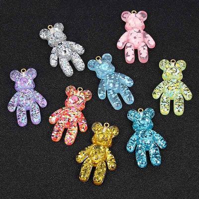 Keyring Jewelry Accessories DIY Drop Necklace Bracelets Charm Bear Keychain Little Bears Pendant