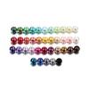 100pcs/lot 4-10mm Mixcolour Round Glass Beads Loose Beads Bracelet Earrings for DIY Jewelry Making Finding Accessories