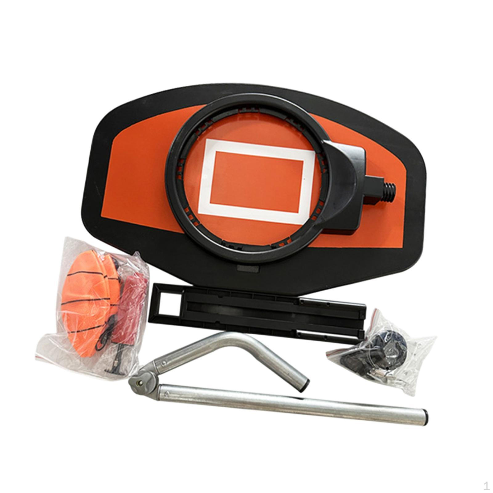 

Trampoline Basketball Hoop with Mini Basketball, Easy to Install for