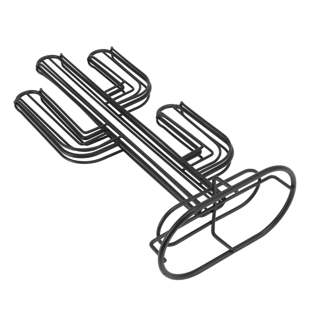 Suport pentru capsule de cafea în formă de cactus, pentru acasă, din fier negru, organizator suport pentru depozitarea capsulelor de cafea, capacitate 48