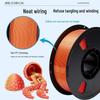 Dual-Color Silk PLA 3D Printing Filament, Non-Clogging & High Toughness, Imitation Metal, 1.75mm, 1kg