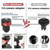 Aluminum Alloy 1/4 Inch Mini Tripod Screw Adapter for  GoPro Hero 12 11 10 Sjcam M10 Xiaomi Yi 4K Eken Insta360 Camera Accessory