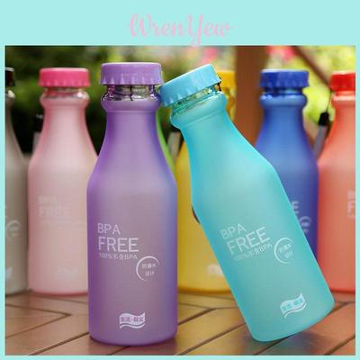 Lebendige Farbe Auslaufsichere Reise-Wasserflasche 550 ml Ideal für Outdoor-Aktivitäten