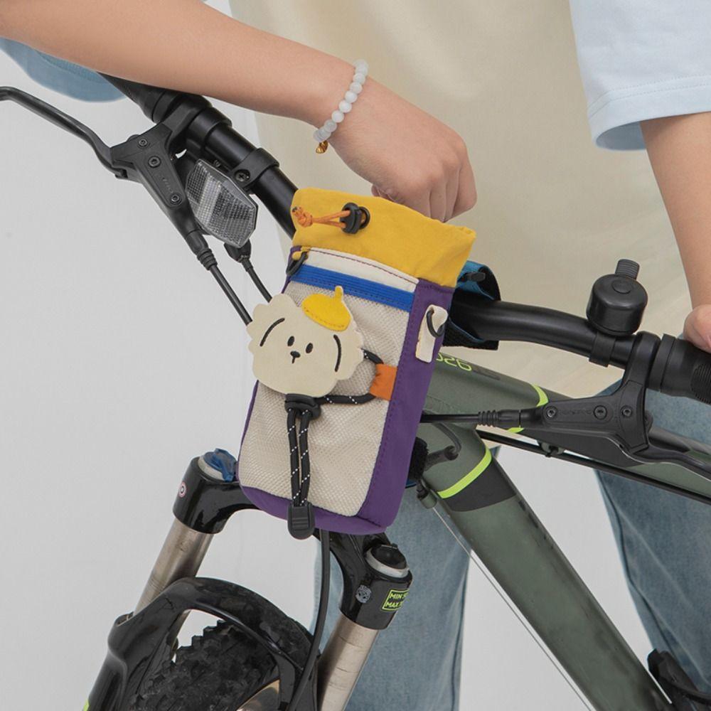 Polyester Cycling Front Bag Storage Bicycle Hanging Pouch  Cycling Outdoor Sports