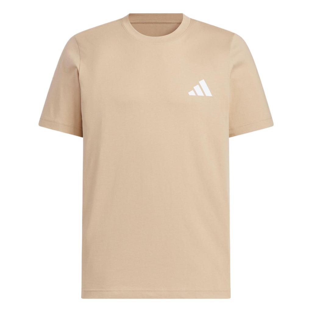 Adidas Graphic Short Sleeve Comfortable Versatile Casual Soft T-Shirt Unisex Tops Warm-Sand KC3062