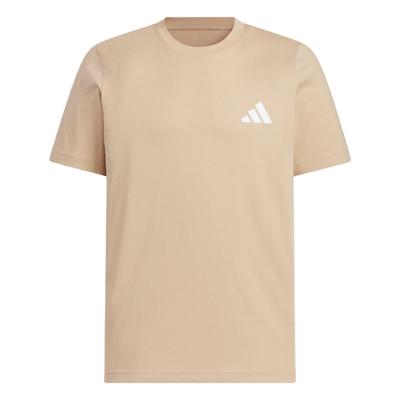 adidas Graphic Short Sleeve Comfortable Versatile Casual Soft T-Shirt Unisex Tops Warm-Sand KC3062
