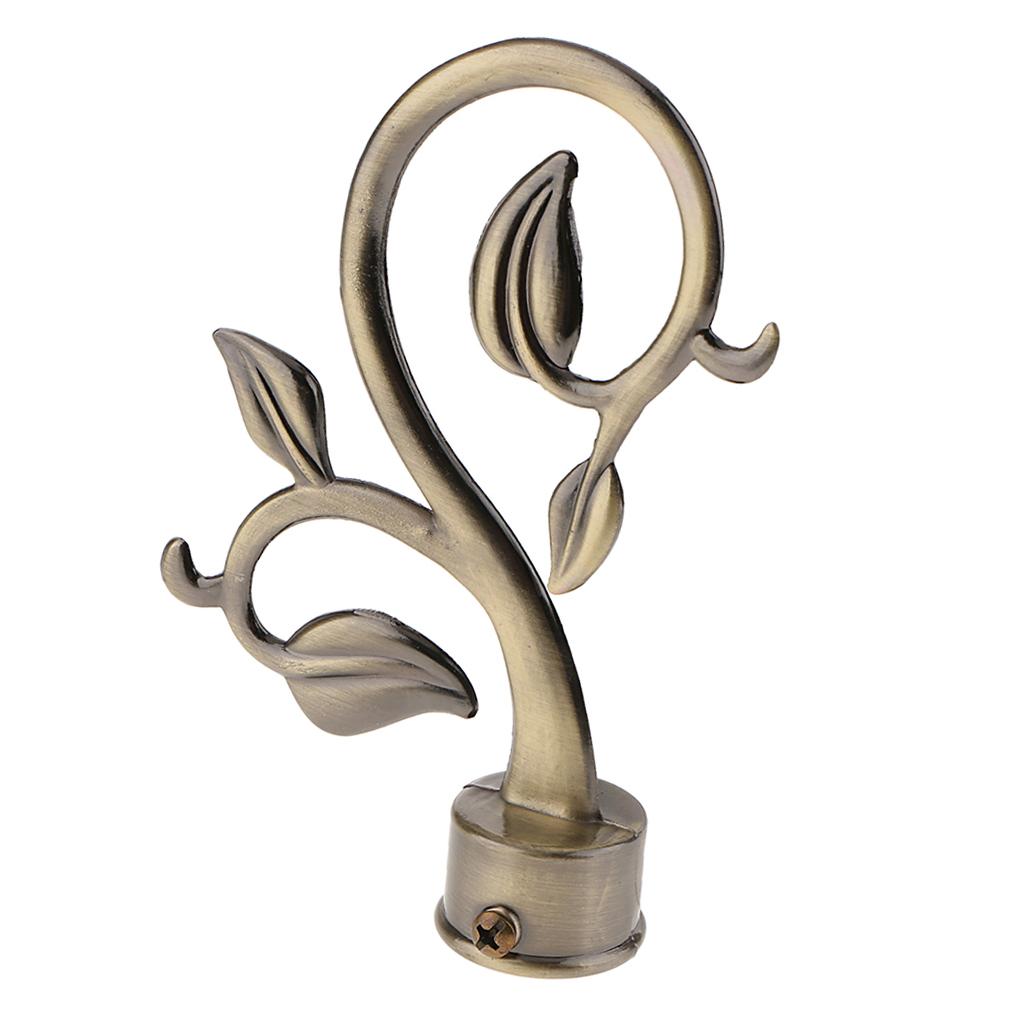 Tappi terminali per bastone per tende in stile retrò Finiture in lega di alluminio per decorazione e accessori per finestre di casa