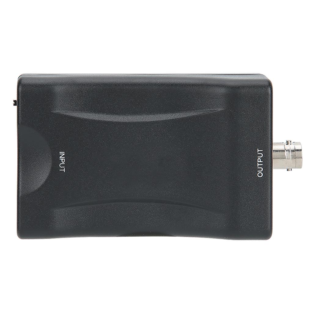 Black HDMI To BNC Video Converter Compatible with PAL NTSC Systems for DVD Recorder