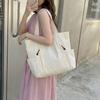 Lightweight Large Capacity Multi-Pocket Shoulder Bags for Women Simple Solid Color Ladies Casual Tote Versatile College Handbags