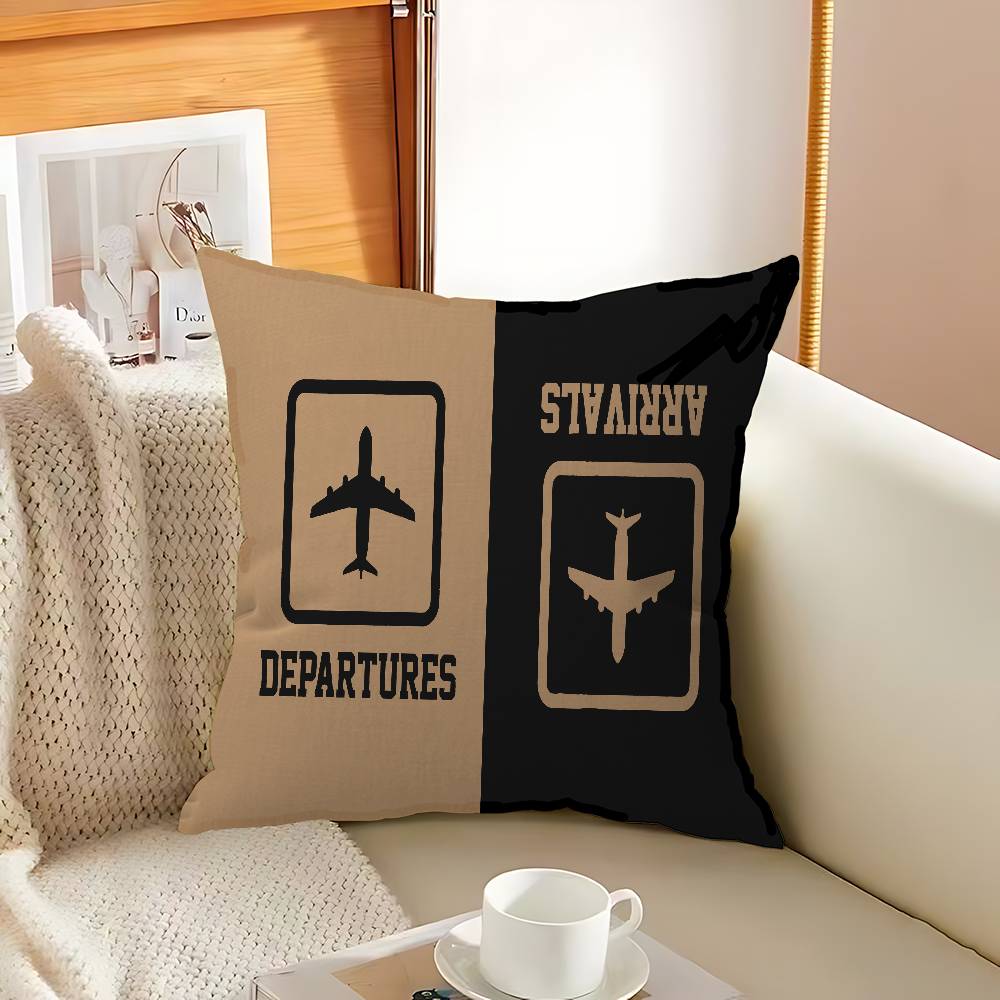 Pilot Captain Stripes Pillowcase Toon Gift Cushion Cover Bedroom Home Sofa Chair Seat Decor Pillow Case