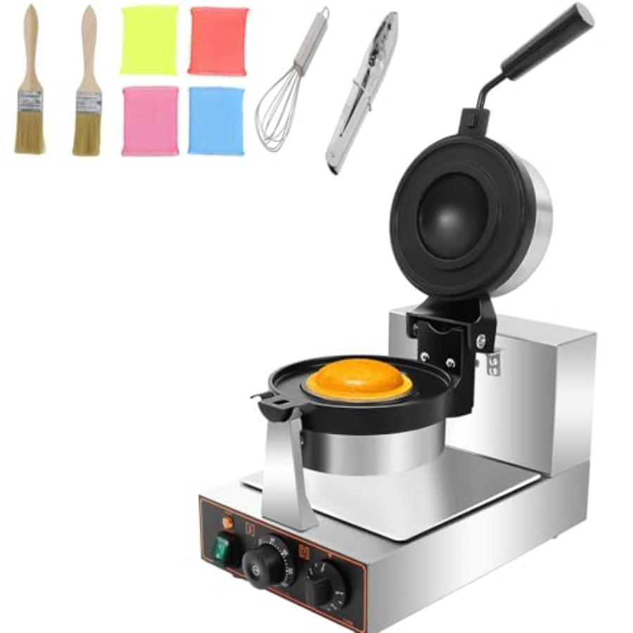 

1200W Ice Cream Burger Maker Non-stick Commercial Press 122-572 Adjustable 110V Electric Panini Press Baking Machine w/Anti-sca United States