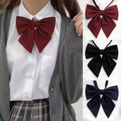 Schüler Uni Fliege Polyester Fliege für Damen Uniformkragen Schmetterlingskrawatten Mädchen Fliegen JK Hemd Kleid Halsbekleidung Krawatten