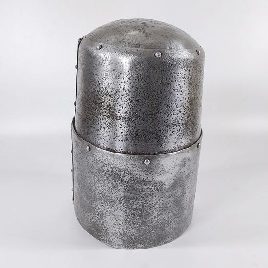 Medieval Crusader Helmet, Templar Helmet, Templar Knight Helmet Brass Cross, Medieval Armor Silver Finish Cosplay Helmet