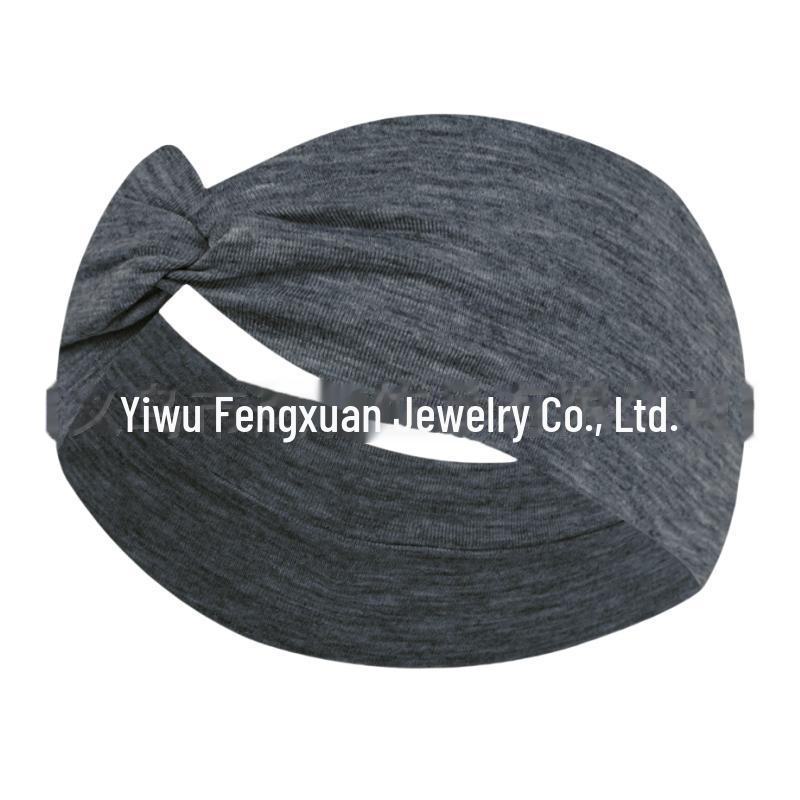 "Non-Slip Elastic Yoga Headband - Wide, Candy Colors, Sweat-Absorbent for Running & Exercise"