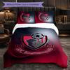 Set Biancheria da Letto Bournemouth Football 3 Pezzi Morbido Set Copripiumino con Federe Set Decorazione Camera da Letto per la Casa