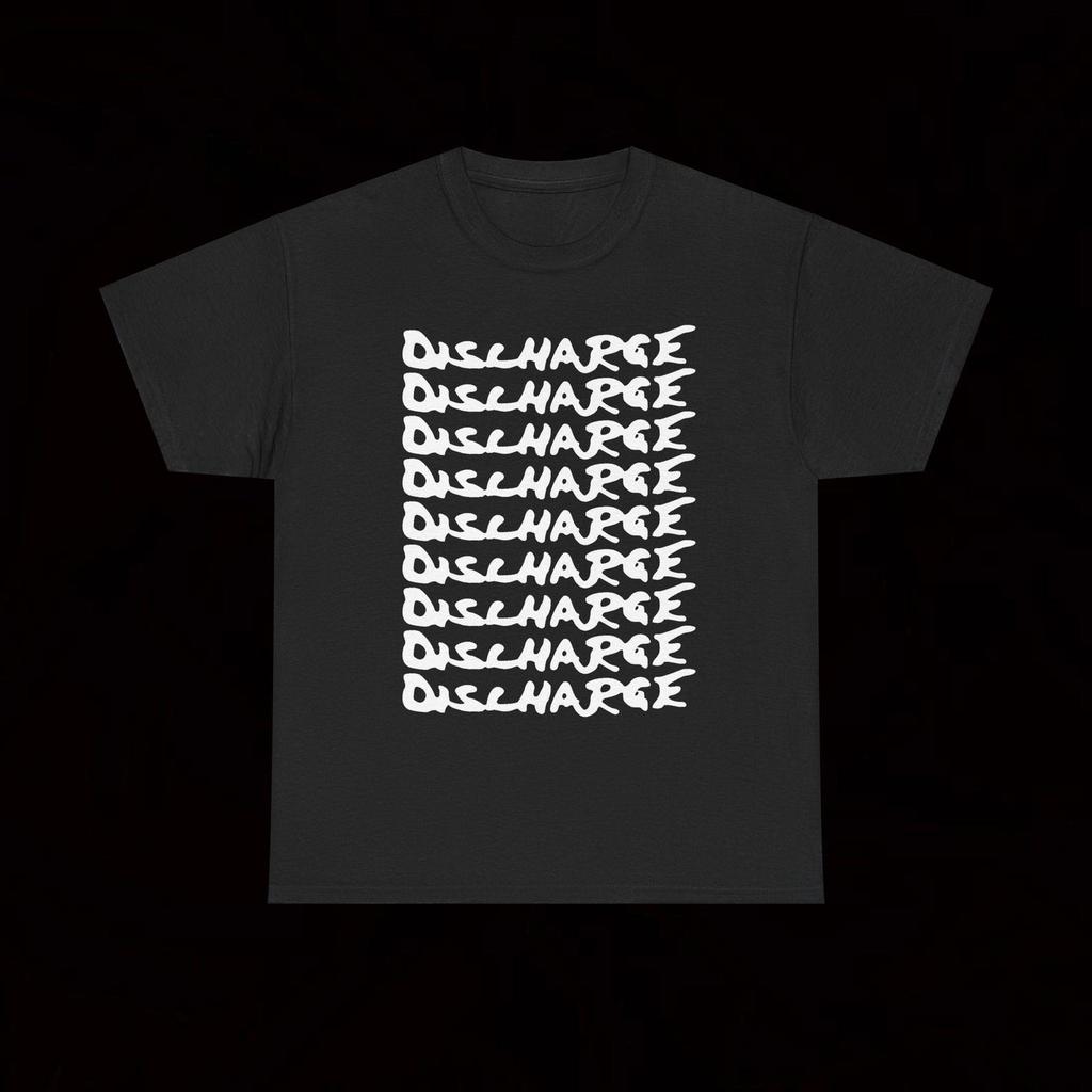 Discharge Multi Print Logo T-Shirt Crust Punk Hardcore