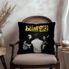 Rock Band B-Blink 182 Cushion Cover Pillowcase Upholstery Sofa Throw Pillow Home Decor Pillowcas
