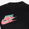 Nike American Retro Color Block Logo Print Sports Crew Neck Short Sleeve T-Shirt Women T-Shirt Black CU1093-010