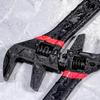 Sturdy Alloy Steel Plumbing Wrench With Large Opening Short Handle Spanner For Efficient Bathroom Installation Tasks