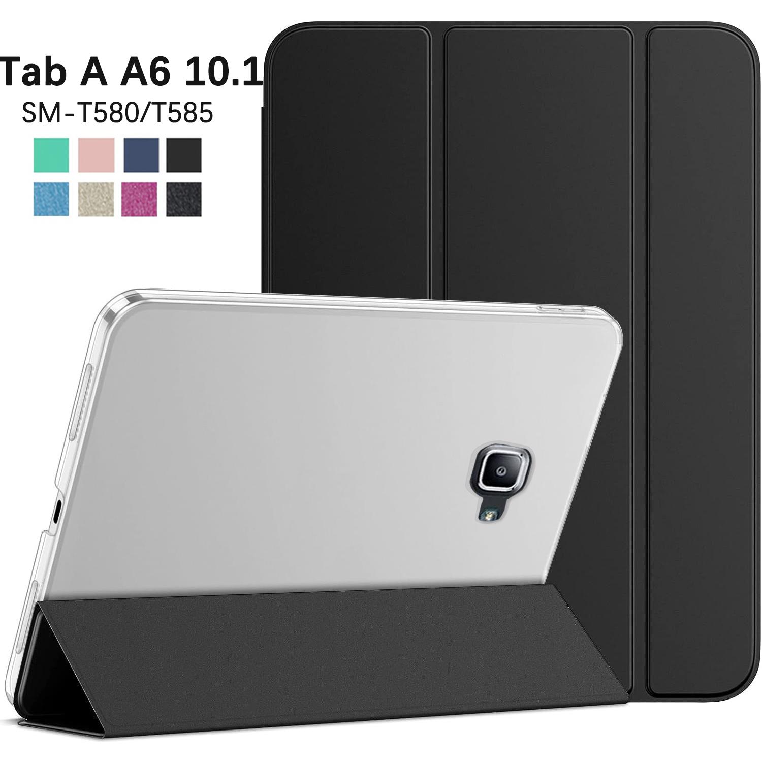 

Чехол-книжка с тройной подставкой для Samsung Galaxy Tab A A6 10.1 2016 для SM-T580 SM-T585, чехол из ПУ кожи, функция автопробуждения/засыпания Tab A A6 10.1 T580