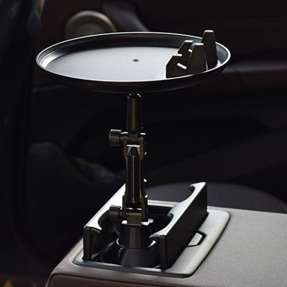 360° Swivel Arm Car Tray Table Adjustable Drink Stand Car Cup Bracket  Mobile Phone Holder
