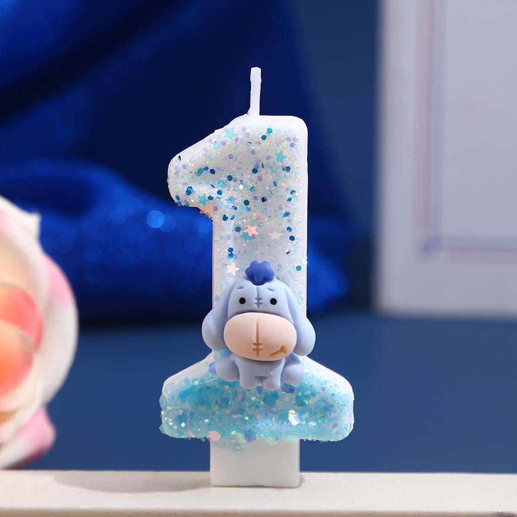 Digital Candle Birthday Little Celebration Cake Topper Decoration