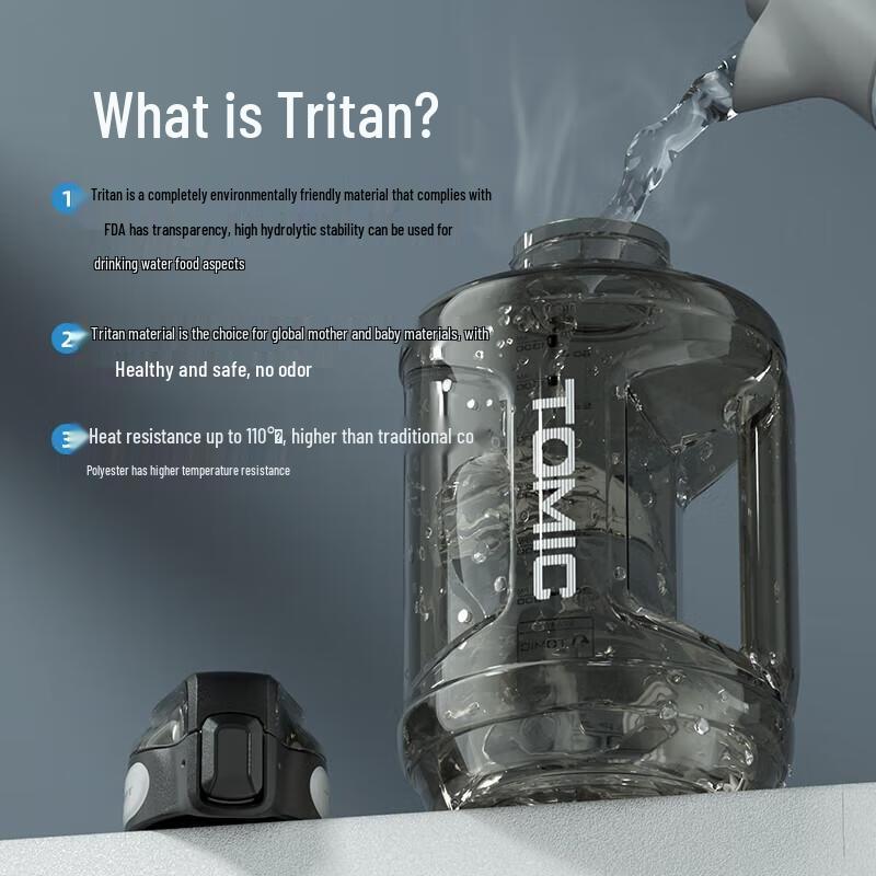 Temeke 2.3L 304 Stainless Steel Sports Water Bottle