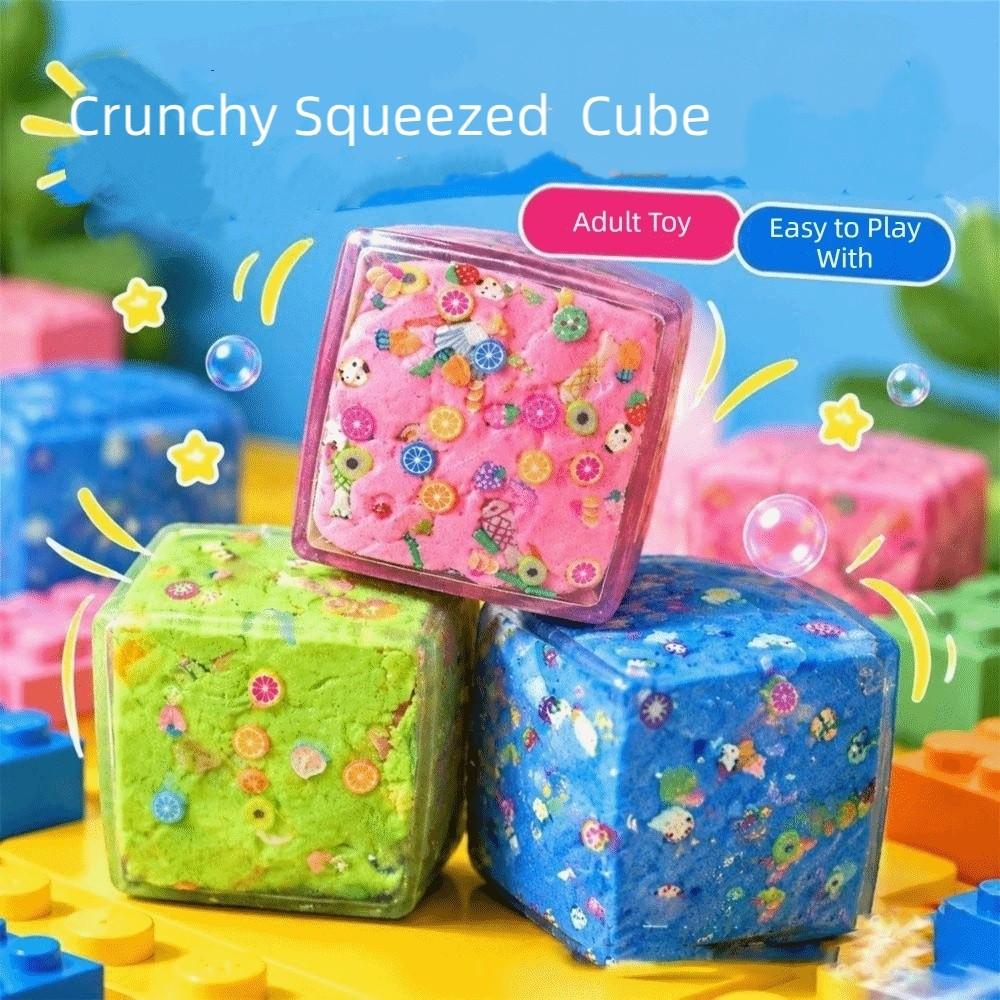 4.4/5.5cm Crackling Squishy Toy Sound Effects TPR Fidget Toy Handmade Ball  for Kids Adults