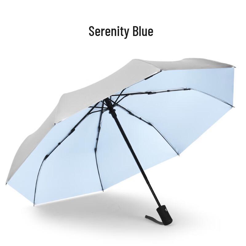 Nanqiao Manual Tri-fold Titanium Silver UV Protection Umbrella