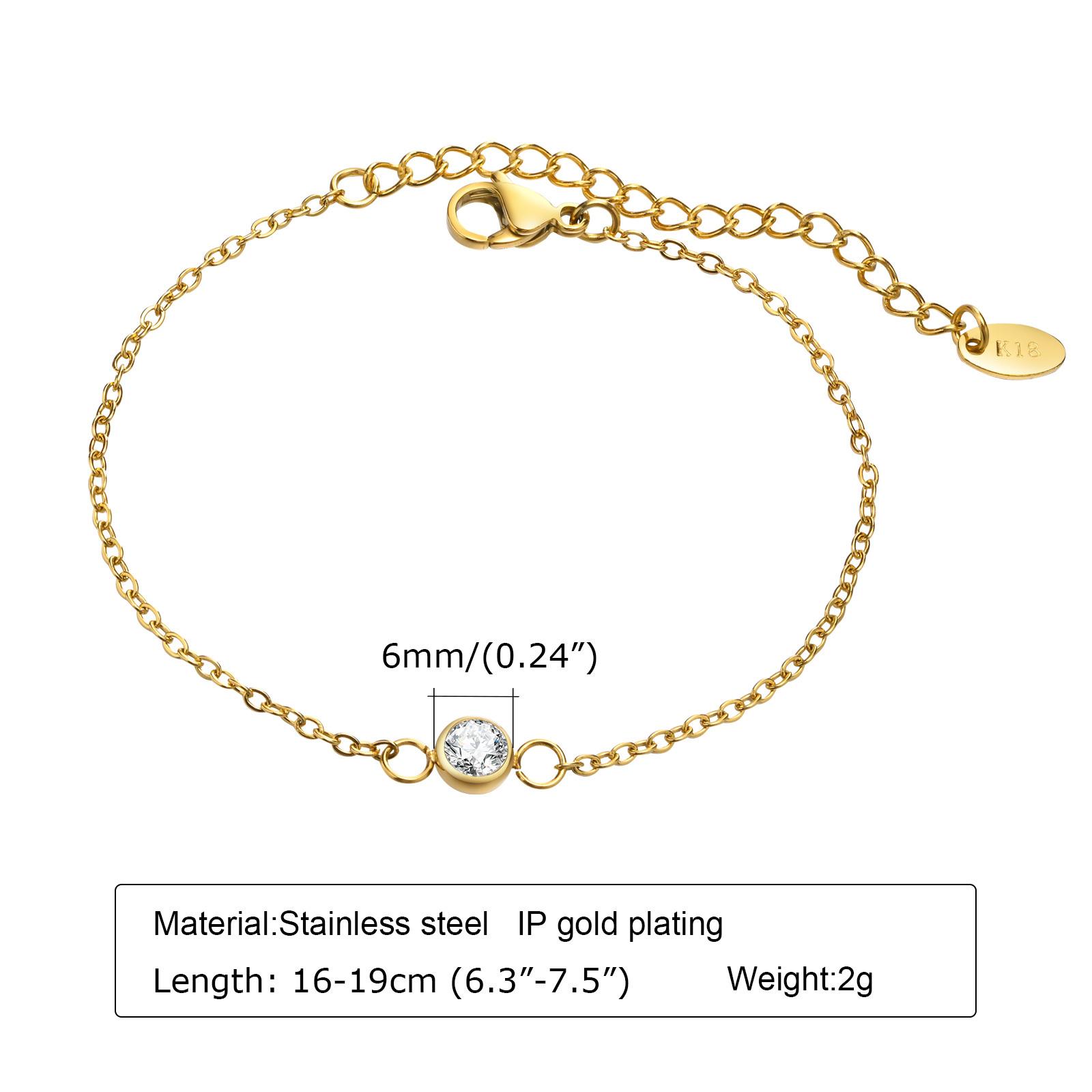 

Sparkling Cubic Zirconia Bracelets For Women, Stainless Steel Set Wedding Bride Bridesmaid Jewelry