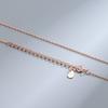 S925 Sterling Silver Gold Plated Collarbone Chain Round Beads Snake Bone Box Twisted Flower Chain Necklace Fashion Jewelry